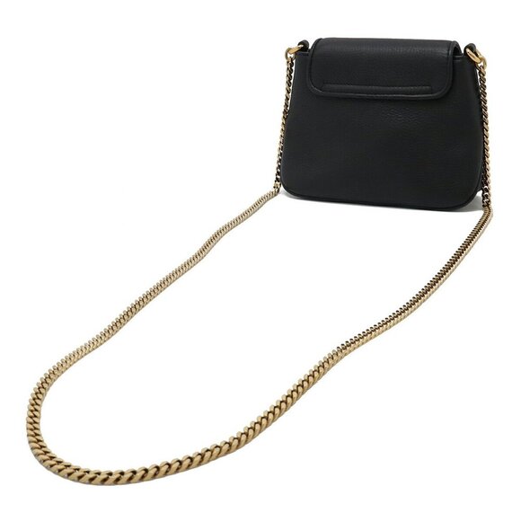 GUCCI Black Leather Pochette Shoulder Bag - Picture 3 of 7